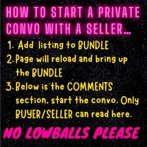 If you have questions regarding an item I have for sale, then do this. 😊